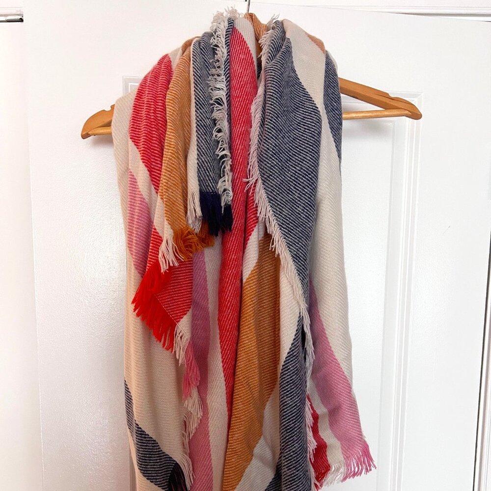 NWOT Madewell Multi-Color Blanket Scarf